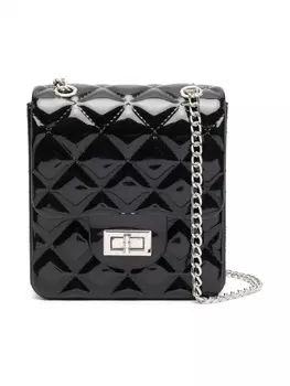 Monnalisa стеганая сумка на плечо, черный