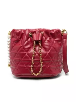 Monnalisa стеганая сумка-ведро, красный