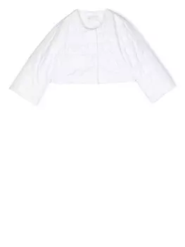 Monnalisa стеганый пуховик, белый