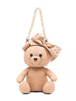 Monnalisa сумка на плечо в виде медведя, нейтральный цвет