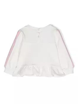 Monnalisa толстовка с принтом, белый