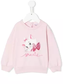 Monnalisa толстовка с принтом Marie, розовый