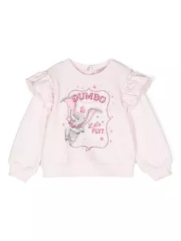 Monnalisa толстовка с принтом Romantic Circus, розовый