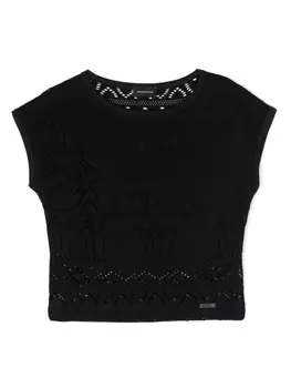 Monnalisa топ без рукавов, черный