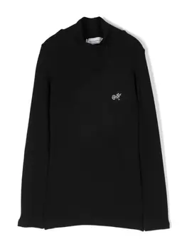 Monnalisa топ с кристаллами, черный