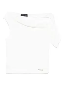 Monnalisa топ с одним рукавом, белый