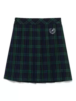 Monnalisa юбка мини в клетку тартан, синий