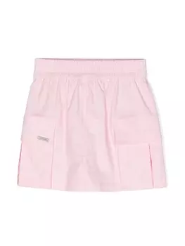 Monnalisa юбка с логотипом, розовый