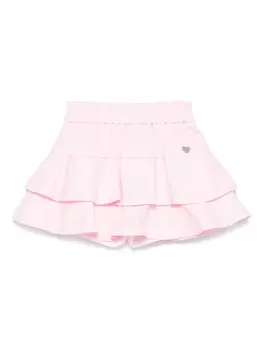 Monnalisa юбка с оборками, розовый