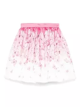 Monnalisa юбка с принтом, розовый