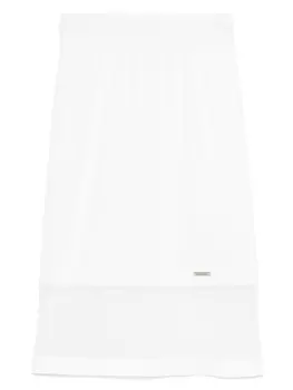 Monnalisa юбка с сетчатой вставкой, белый