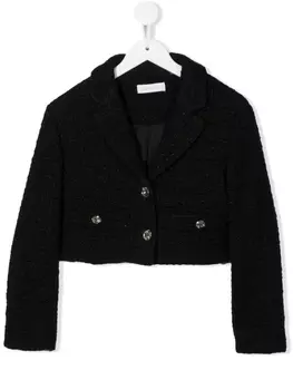 Monnalisa укороченный кардиган, черный