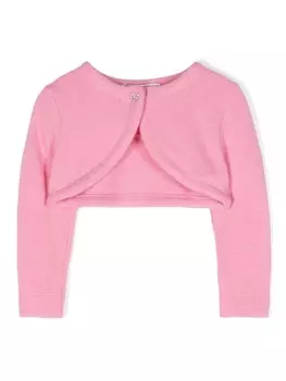 Monnalisa укороченный кардиган, розовый