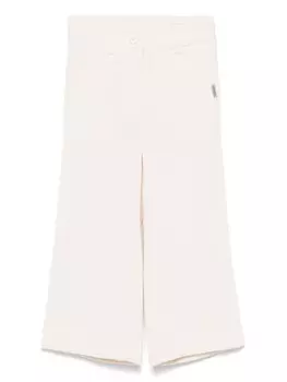Monnalisa вельветовые брюки, белый
