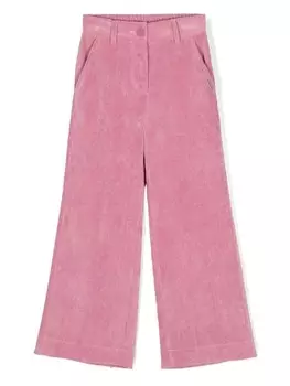 Monnalisa вельветовые брюки прямого кроя, розовый