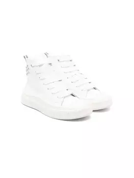 Monnalisa высокие кеды, белый