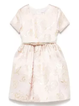 Monnalisa жаккардовое платье, розовый