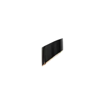 Моно-Расплывчатая серьга миди из розового золота 18 карат и гагата Vhernier