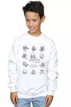 Моно-толстовка First Order Character Line Up Star Wars, белый