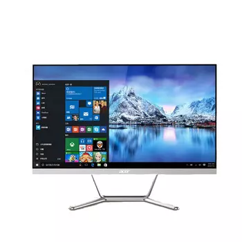 Моноблок Acer Hummingbird, 23.8", 16 ГБ/256 ГБ SSD + 1 ТБ HDD, Intel i5-12400, белый, английская клавиатура