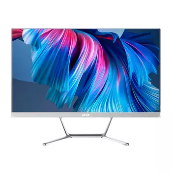 Моноблок Acer Hummingbird A24 All-In-One, 23,8", 16Гб/512Гб+1Тб, i5-11400H, UHD, серебристый