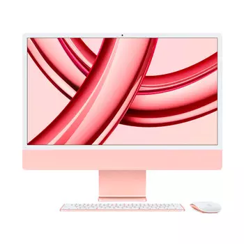 Моноблок Apple iMac 24'' М3 (2023), 8 CPU/10 GPU, 8ГБ/256 ГБ, No Ethernet, Pink, английская клавиатура