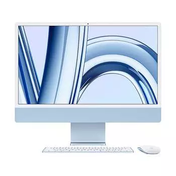 Моноблок Apple iMac 24'' М3 (2023), 8 CPU/8 GPU, 24ГБ/1 ТБ, Gigabit Ethernet, Blue, английская клавиатура
