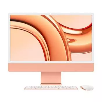 Моноблок Apple iMac 24'' М3 (2023), 8 CPU/10 GPU, 8ГБ/512 ГБ, Gigabit Ethernet, Orange, английская клавиатура