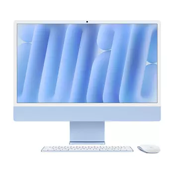 Моноблок Apple iMac 24'' М4 (2024), 10 CPU/10 GPU, 16 ГБ/1 ТБ, Nano-texture glass, Blue, английская клавиатура