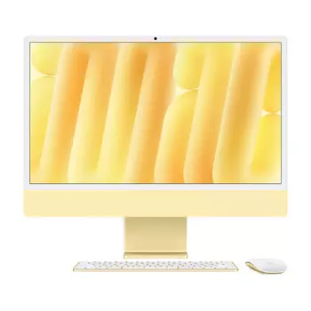Моноблок Apple iMac 24'' М4 (2024), 10 CPU/10 GPU, 24 ГБ/1 ТБ, Standard glass, Yellow, английская клавиатура