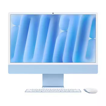 Моноблок Apple iMac 24" М4 (2024), 8 CPU/8 GPU, 16ГБ/1 ТБ, Gigabit Ethernet, Blue, английская клавиатура