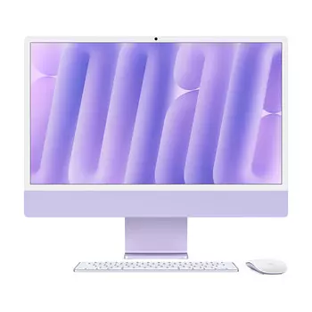 Моноблок Apple iMac 24" М4 (2024), 8 CPU/8 GPU, 24ГБ/1 ТБ, No Ethernet, Purple, английская клавиатура