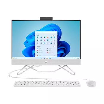 Моноблок HP All-in-One 24-cb1124, 23.8 сенсорный, 8Гб/512Гб, i3-1215U, звездный белый, английская клавиатура