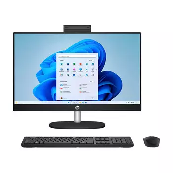 Моноблок HP All-in-One 24-cr0024, 24 Сенсорный, 8Гб/1Тб, Ryzen 5, угольно-черный, английская клавиатура