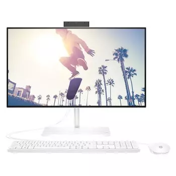 Моноблок HP Bundle AIO 24-CB1022NH, 23.8, 8Гб/256Гб, i5-1235U, белый, английская клавиатура