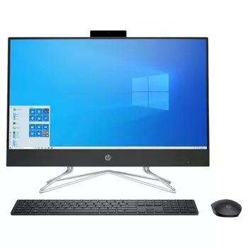 Моноблок HP Bundle AIO 24-DF1013NE, 23.8 Сенсорный, 8Гб/512Гб, i5-1135G7, черный, английская клавиатура