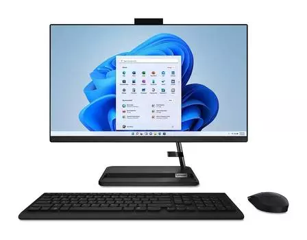Моноблок Lenovo IdeaCentre AIO 3 24", AMD Ryzen 3 5425U, FHD, 8Гб/1Тб+256Гб, Win11, черный, английская клавиатура