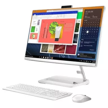 Моноблок Lenovo IdeaCentre AIO 3 24ITL6, 23.8, 8Гб/1Тб, i5-1135G7, Geforce MX450, белый, английская/арабская клавиатура