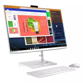Моноблок Lenovo IdeaCentre AIO 3, 27, 8Гб/1Тб, i7-1165G7, GeForce MX450, белый, английская/арабская клавиатура