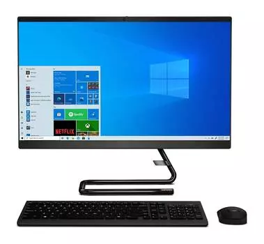 Моноблок Lenovo IdeaCentre AIO 3i 24", Intel Core i3-10100T, FHD, 8Гб, 1Тб/256Гб, DVD-RW, английская клавиатура