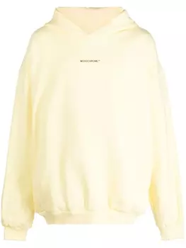 Monochrome худи с логотипом, желтый