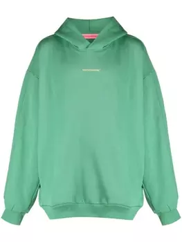 Monochrome худи с тисненым логотипом, зеленый