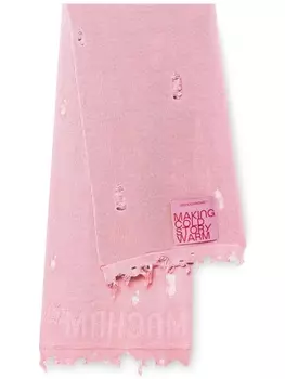 MONOCHROME шарф с эффектом потертости, розовый