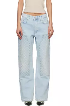 Монограммные плотницкие джинсы Misbhv, синий