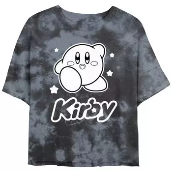 Монохромная футболка Nintendo Kirby для юниоров с графическим рисунком Bombard Wash Licensed Character