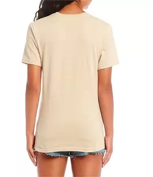 Монохромная футболка оверсайз с рисунком Philcos Nasa, бежевый