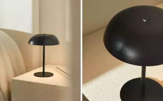 Монохромная сенсорная настольная лампа Zara Home, черный