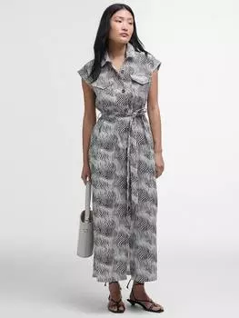 Монохромное макси-платье romy Barbour, черный/белый