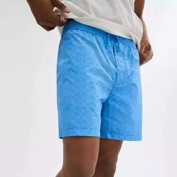 Монохромные шорты Coach Outlet из переработанного нейлона, синий