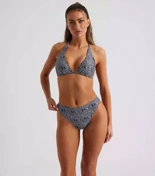 Монохромный бикини-топ с треугольными чашками Urban Bliss Urban Bliss, черный